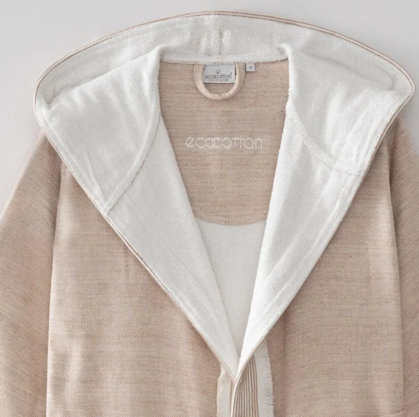 Ecocotton Hasna damesbadjas van biologisch katoen en linnen – Terra