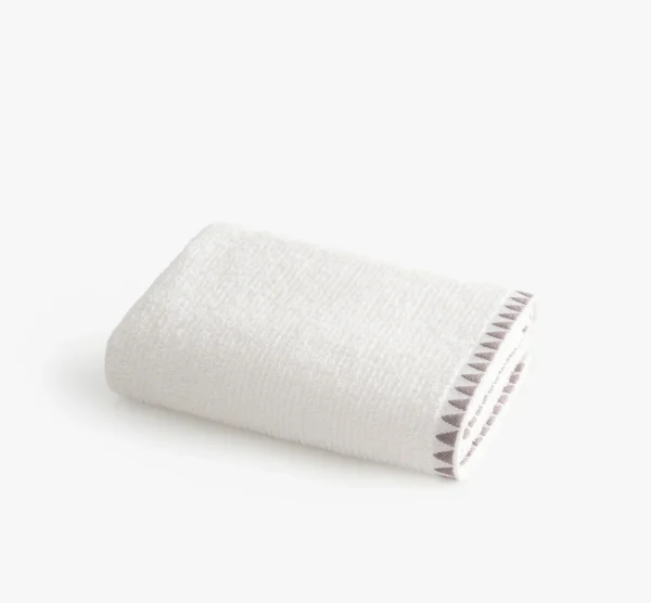 Ecocotton Tria Handdoek Creme-Bruin 50x90 cm