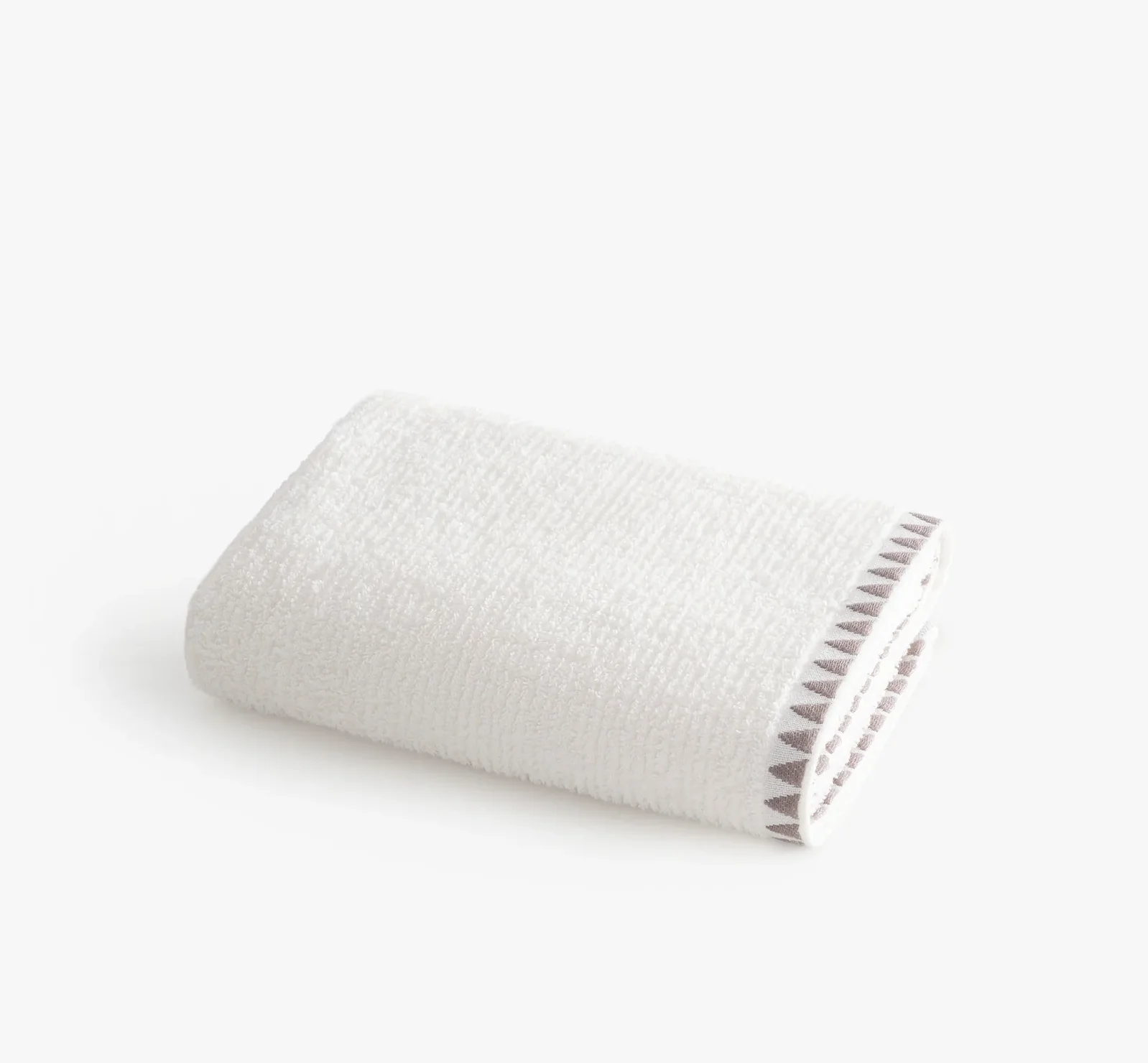 Ecocotton Tria Badlaken Creme-Bruin 80x150 cm