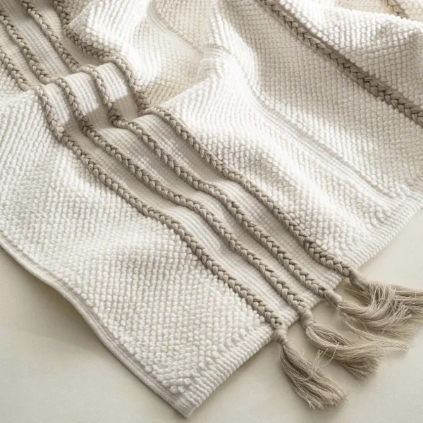 Ecocotton Karnella katoenen badmat Crème 50x80 Cm