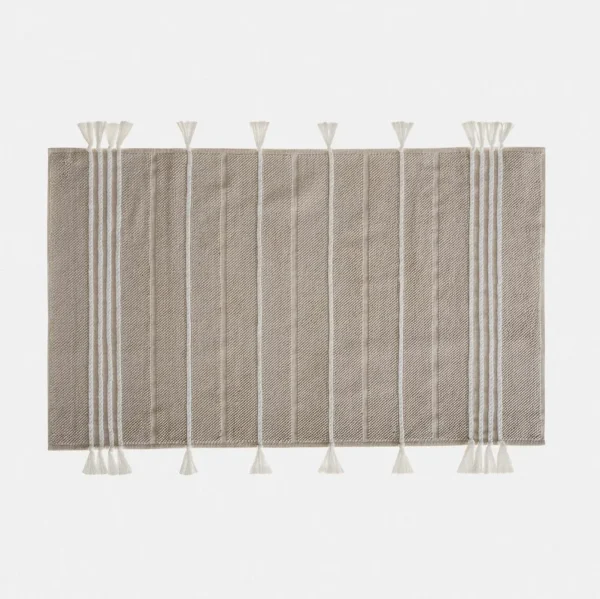 Ecocotton Karnella Badmat van Katoen – Beige 60x100 Cm