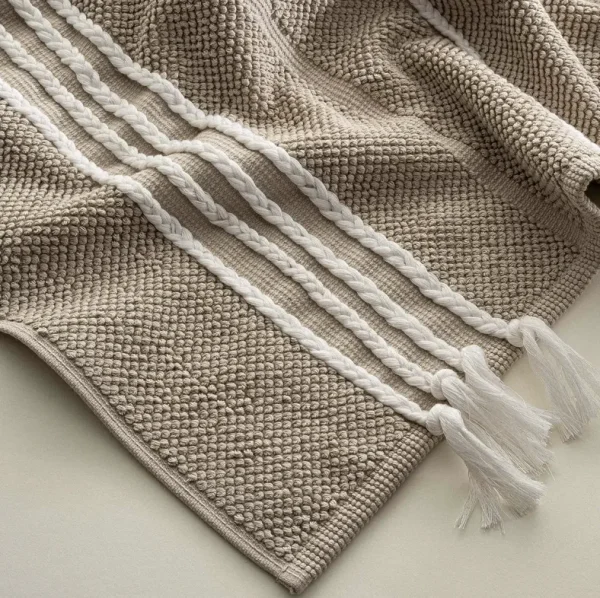 Ecocotton Karnella Badmat van Katoen – Beige 60x100 Cm