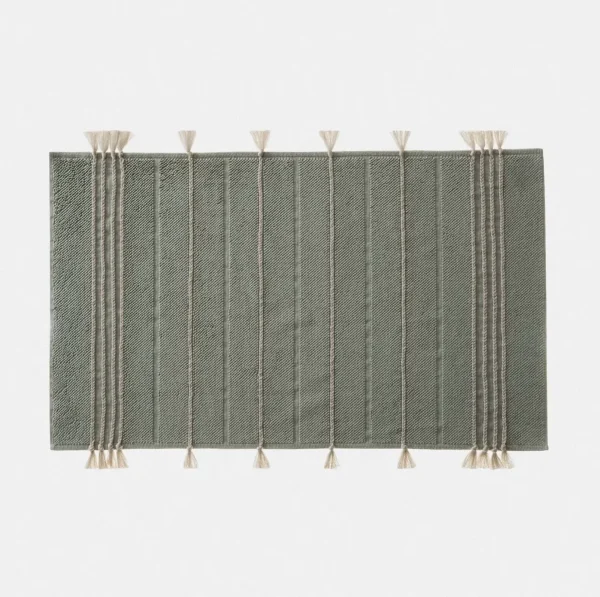 Ecocotton Karnella Badmat van Katoen – Groen 50x80 Cm