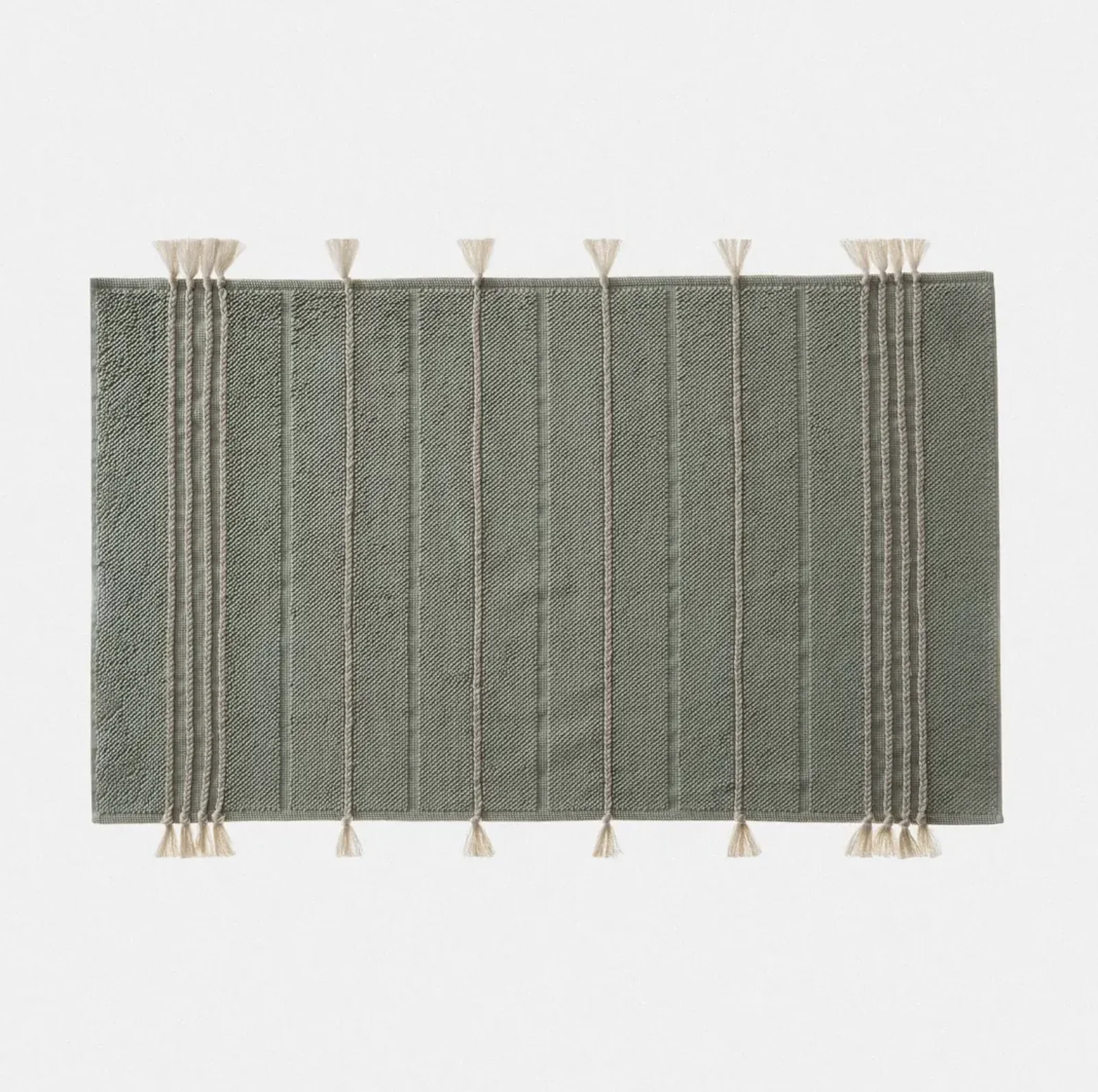 Ecocotton Karnella Badmat van Katoen – Groen 50x80 Cm