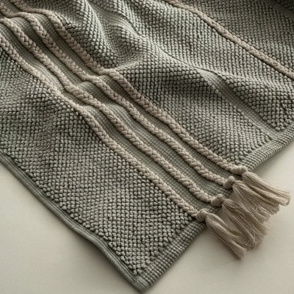 Ecocotton Karnella Badmat van Katoen – Groen 50x80 Cm