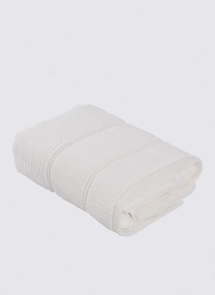 Green Black Eliza Hand En Gezichtsdoek 100% Katoen Air Twist Cream 50x90 Cm