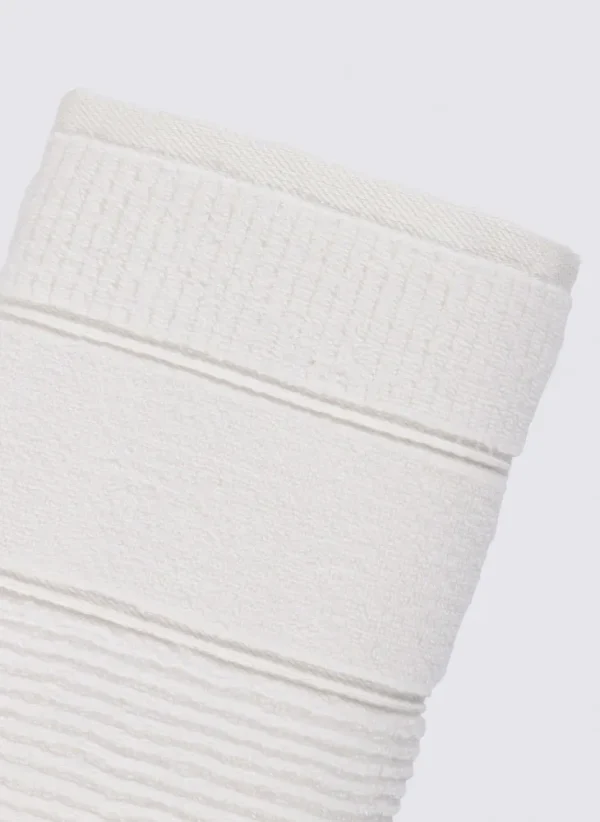 Green Black Eliza Hand En Gezichtsdoek 100% Katoen Air Twist Cream 50x90 Cm