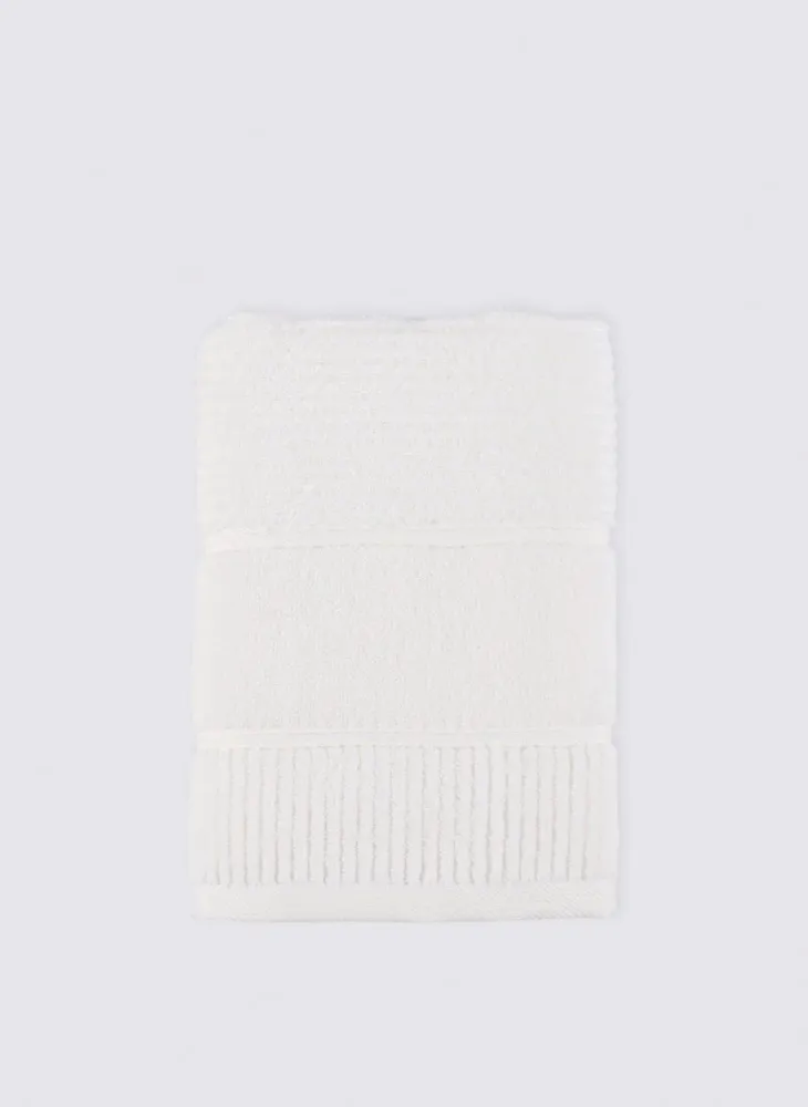 Green Black Eliza Hand En Gezichtsdoek 100% Katoen Air Twist Cream 50x90 Cm - Afbeelding 3