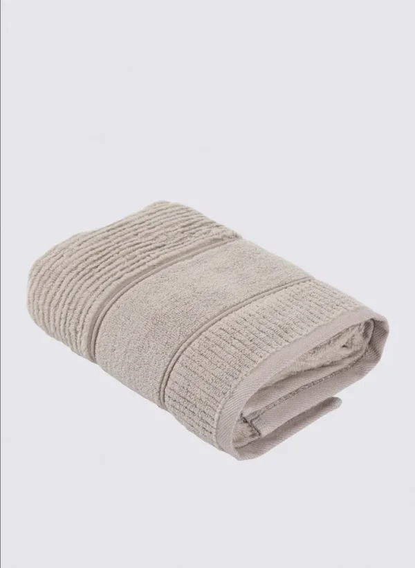 Green Black Eliza Hand en Gezichtsdoek 100% Katoen Air Twist Beige 50x90 Cm