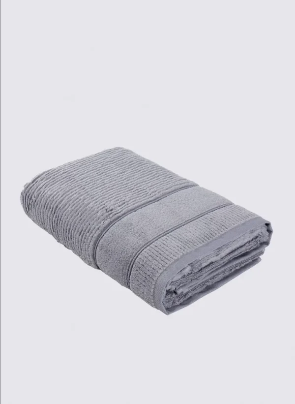 Green Black Eliza Badlaken 100% Katoen Air Twist Grijs 80x150 Cm