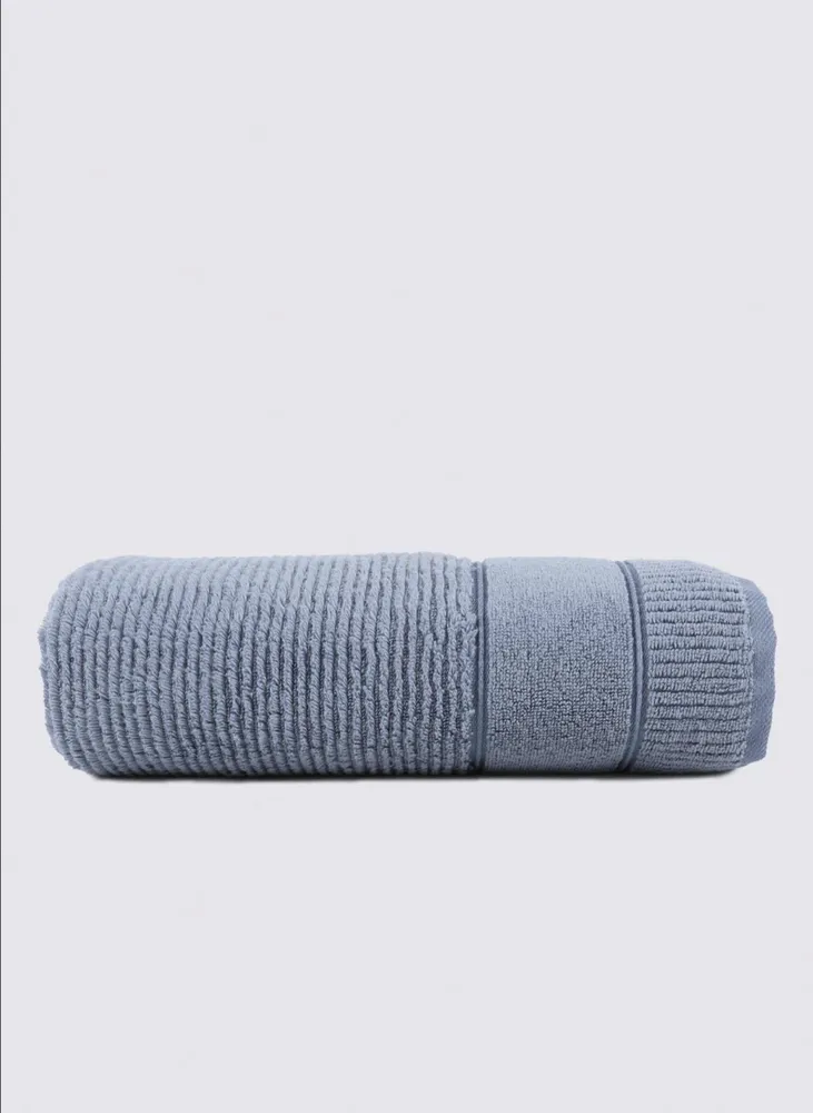 Green Black Eliza Badlaken 100% Katoen Air Twist Blauw 80x150 Cm - Afbeelding 3