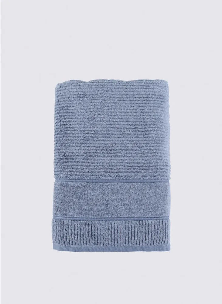 Green Black Eliza Badlaken 100% Katoen Air Twist Blauw 80x150 Cm - Afbeelding 1
