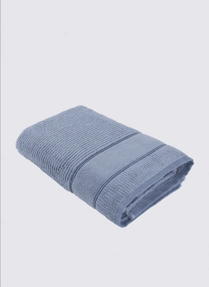 Green Black Eliza Badlaken 100% Katoen Air Twist Blauw 80x150 Cm