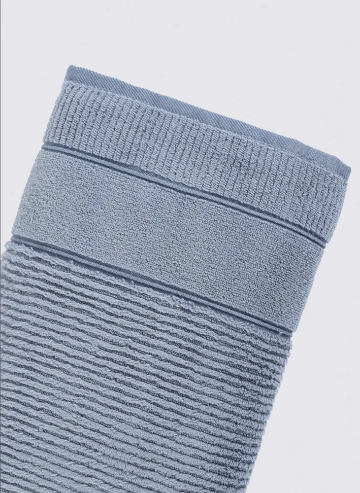 Green Black Eliza Badlaken 100% Katoen Air Twist Blauw 80x150 Cm - Afbeelding 2