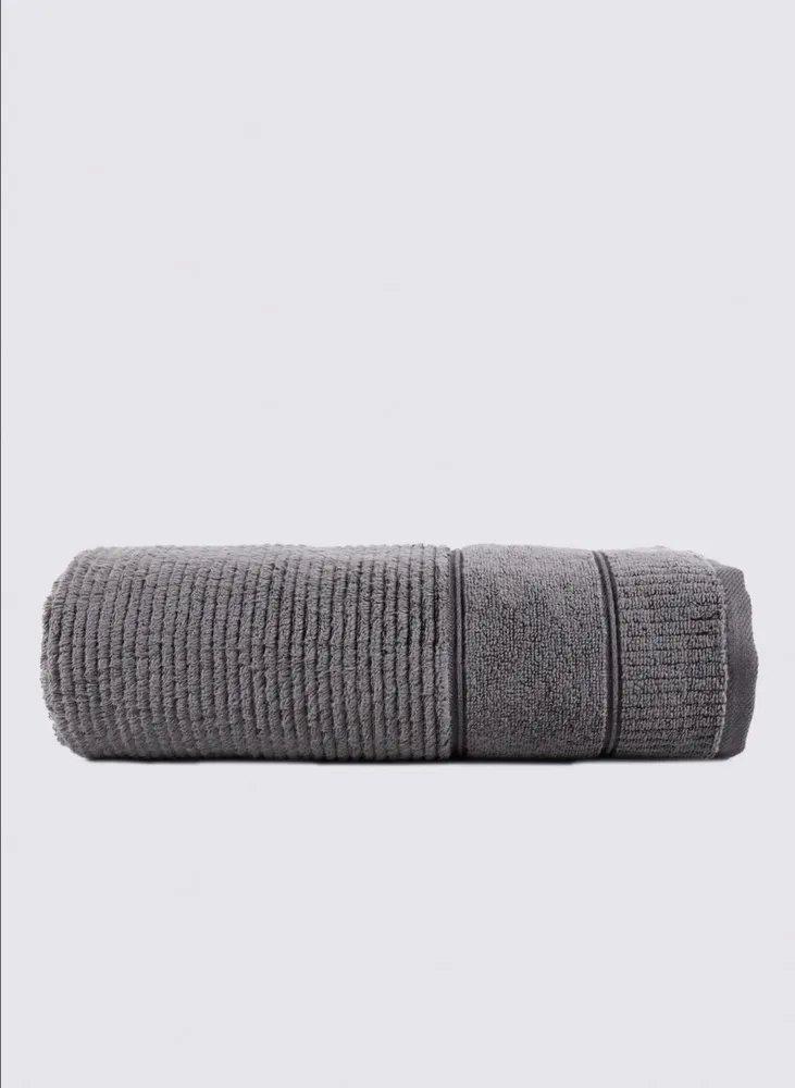 Green Black Eliza Badlaken 100% Katoen Air Twist Antraciet 80x150 Cm - Afbeelding 2