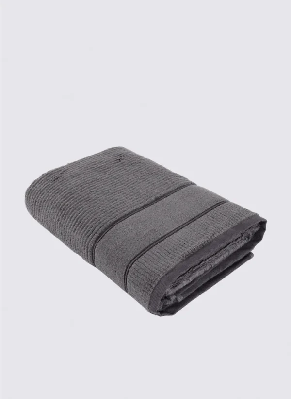 Green Black Eliza Badlaken 100% Katoen Air Twist Antraciet 80x150 Cm