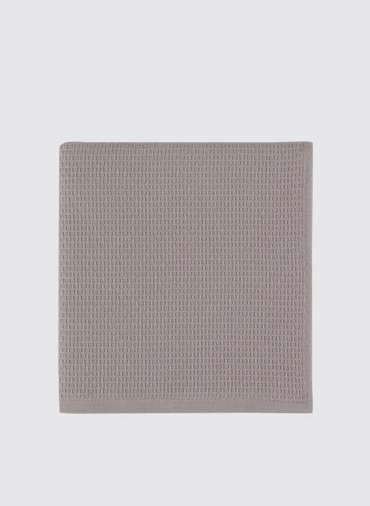 Ecocotton Elvin 2-delige Droogdoek 100% Biologisch Katoen Speciaal Geweven Beige-Crème 40X60 Cm - Afbeelding 2