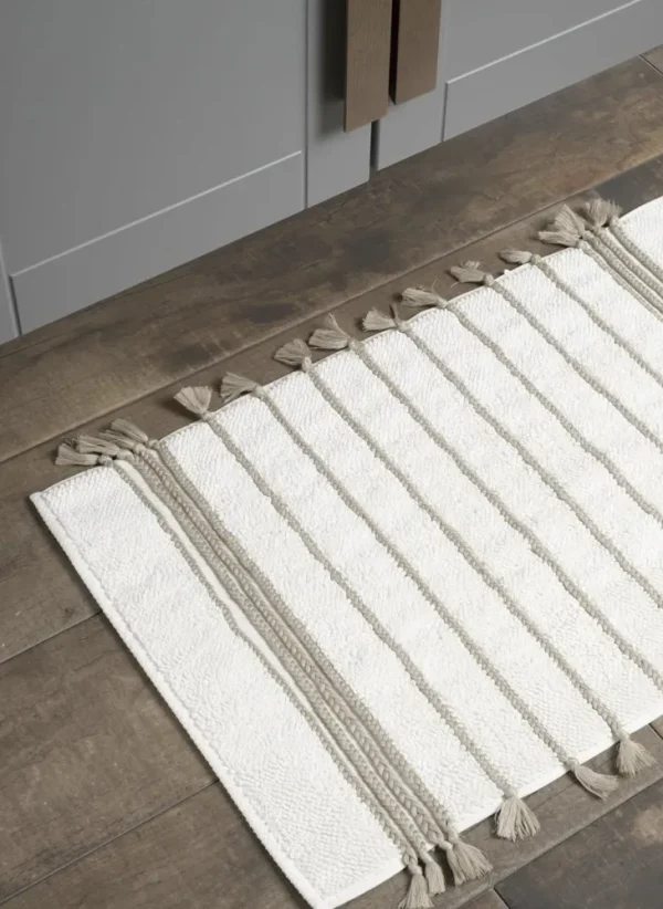 Ecocotton Karnella Badmat 100% Biologisch Katoen Crème 50x80 Cm