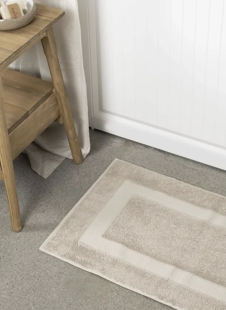 Ecocotton Kaia Badmat 100% Organisch Katoen Beige 50x80 Cm - Afbeelding 3