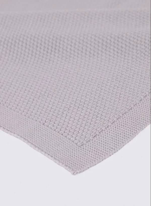 Ecocotton Baby Smile Babydeken 100% Biologisch Gebreid Katoen Grijs 80x90 Cm