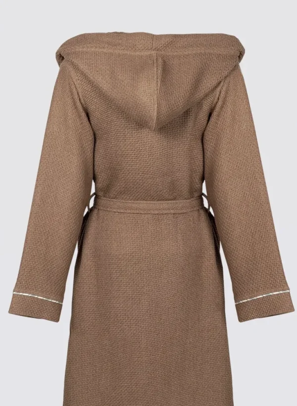 Ecocotton Naia dames badjas bruin