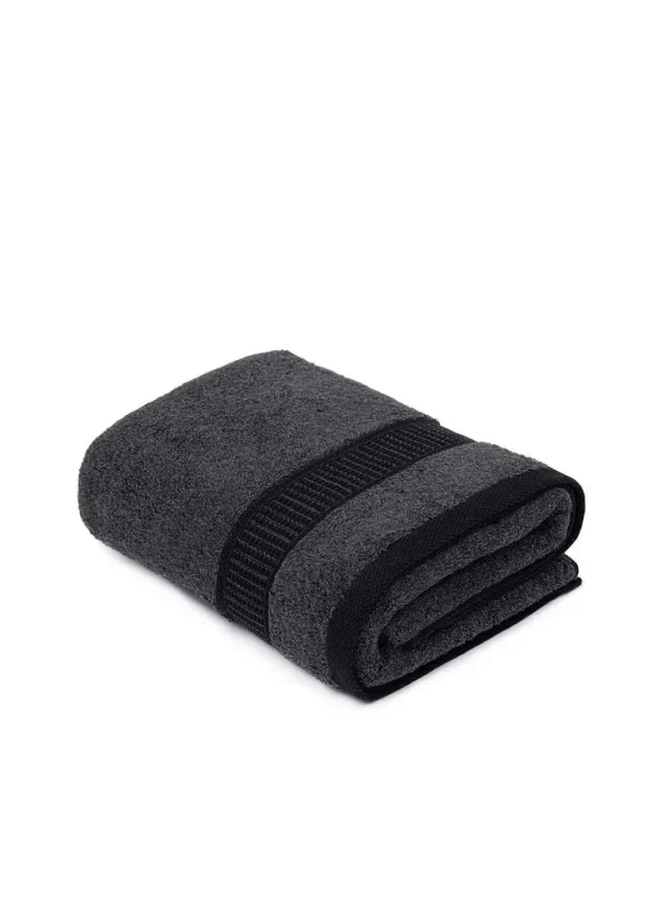 Ecocotton Naia Handdoek Antraciet 50x90 Cm