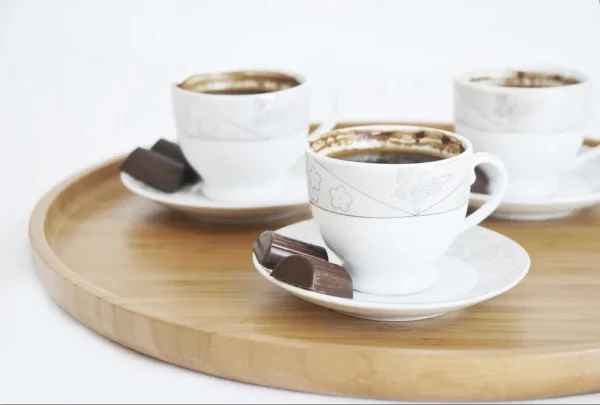Bambum Cappuccino Rond Dienblad