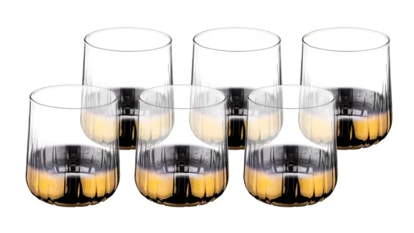 Bambum Vibe 6 stuks Waterglazen GOLD 310 ml