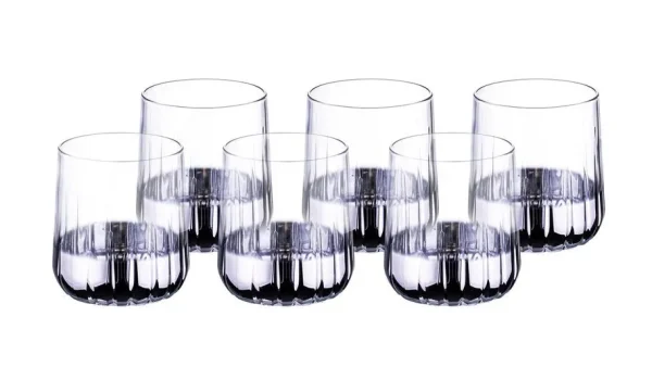 Bambum Vibe 6 stuks Waterglas Zilver 310 ml