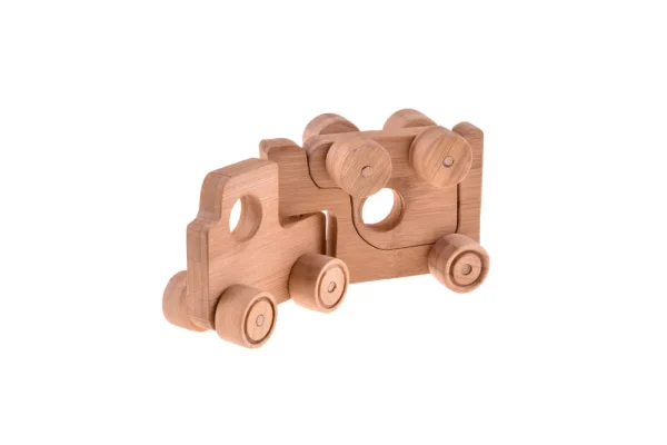 Bambum Kids Speelgoed Auto met aanhangwagen