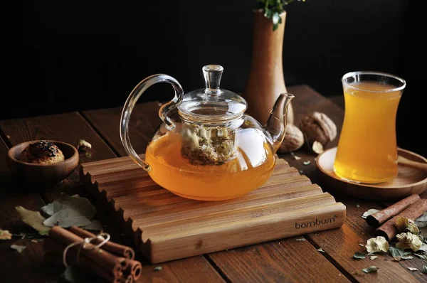 Jasmijn theepot met infuser Glas 400 ml