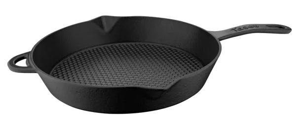 Caste gietijzeren Pan Honingraat Zwart 28 cm