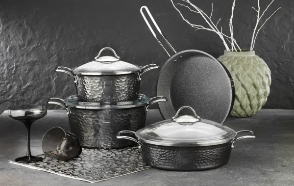 Brioni Platinum 7 delige pannenset zwart