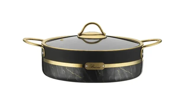 Brioni Selection Plus+ 30 CM Lage Pot Zwart