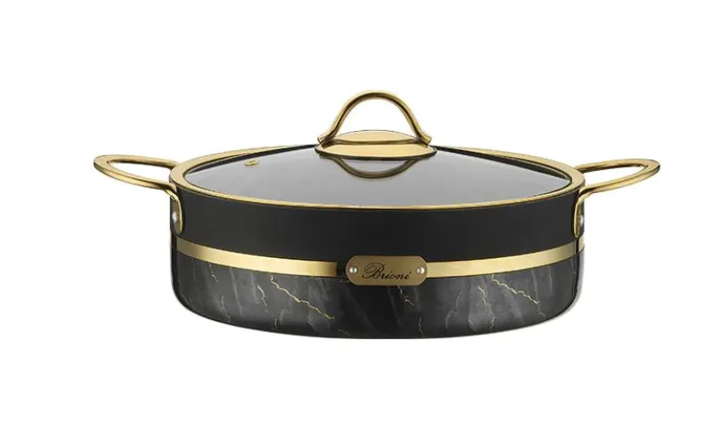 Brioni Selection Plus+ 30 CM Lage Pot Zwart