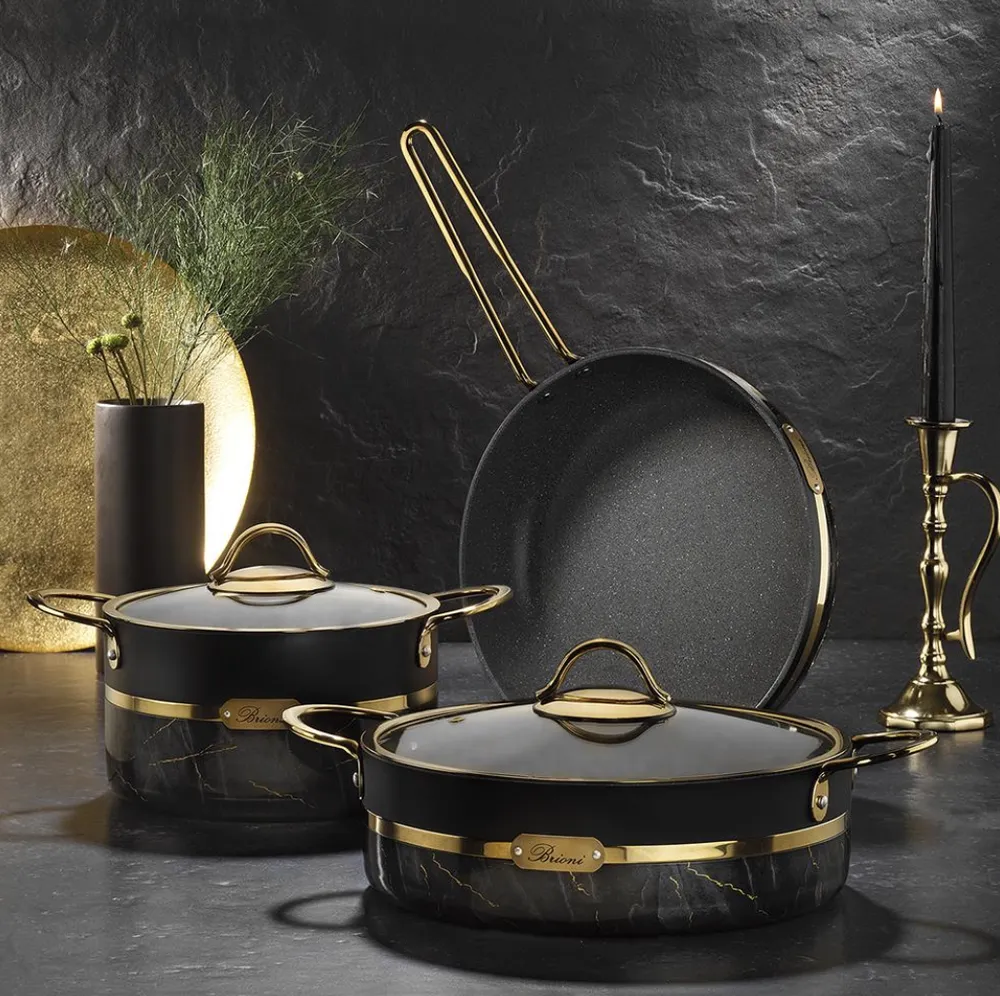 Brioni Selection Plus+ 30 CM Lage Pot Zwart - Afbeelding 1