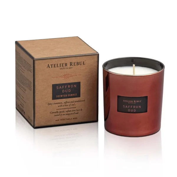 Atelier Rebul Saffron Oud Geurkaars 210g