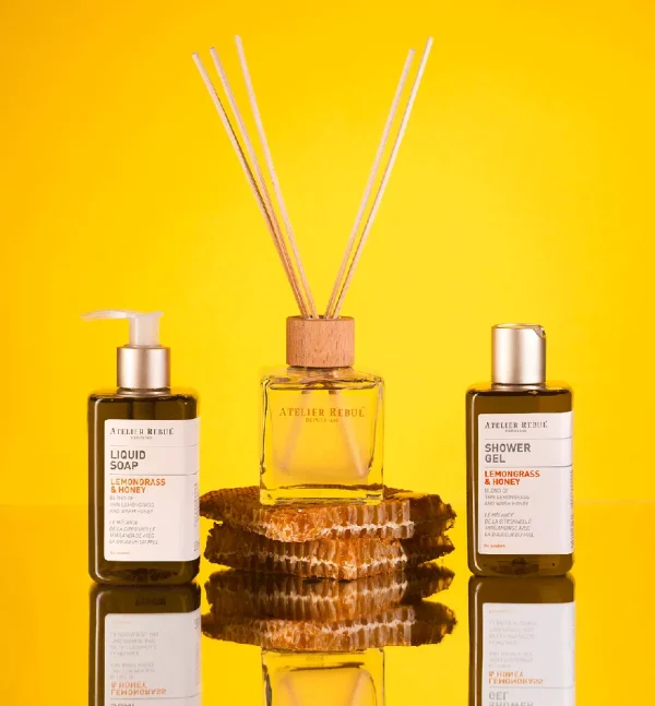 Atelier Rebul Citroengras & Honing Geurstokjes 120ml