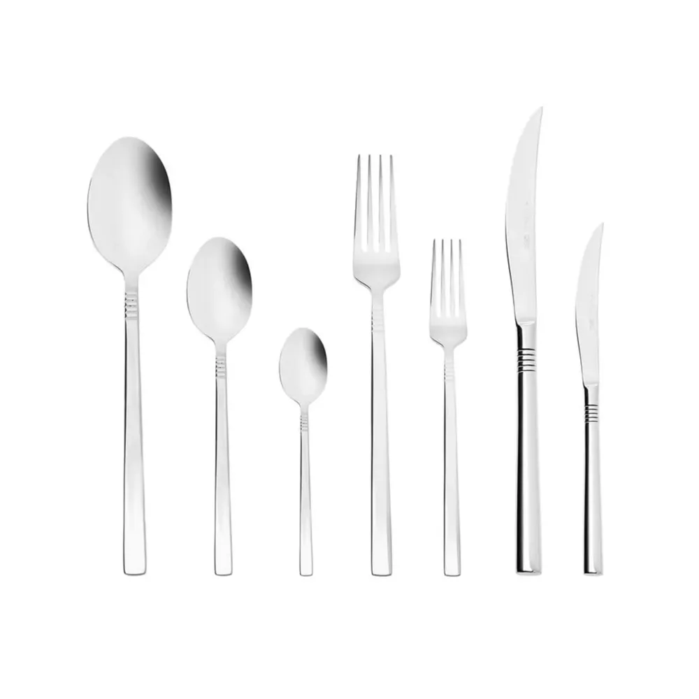 Karaca Nil Elegance 316+ Stalen Bestekset 84 Delig Voor 12 Personen - Afbeelding 2