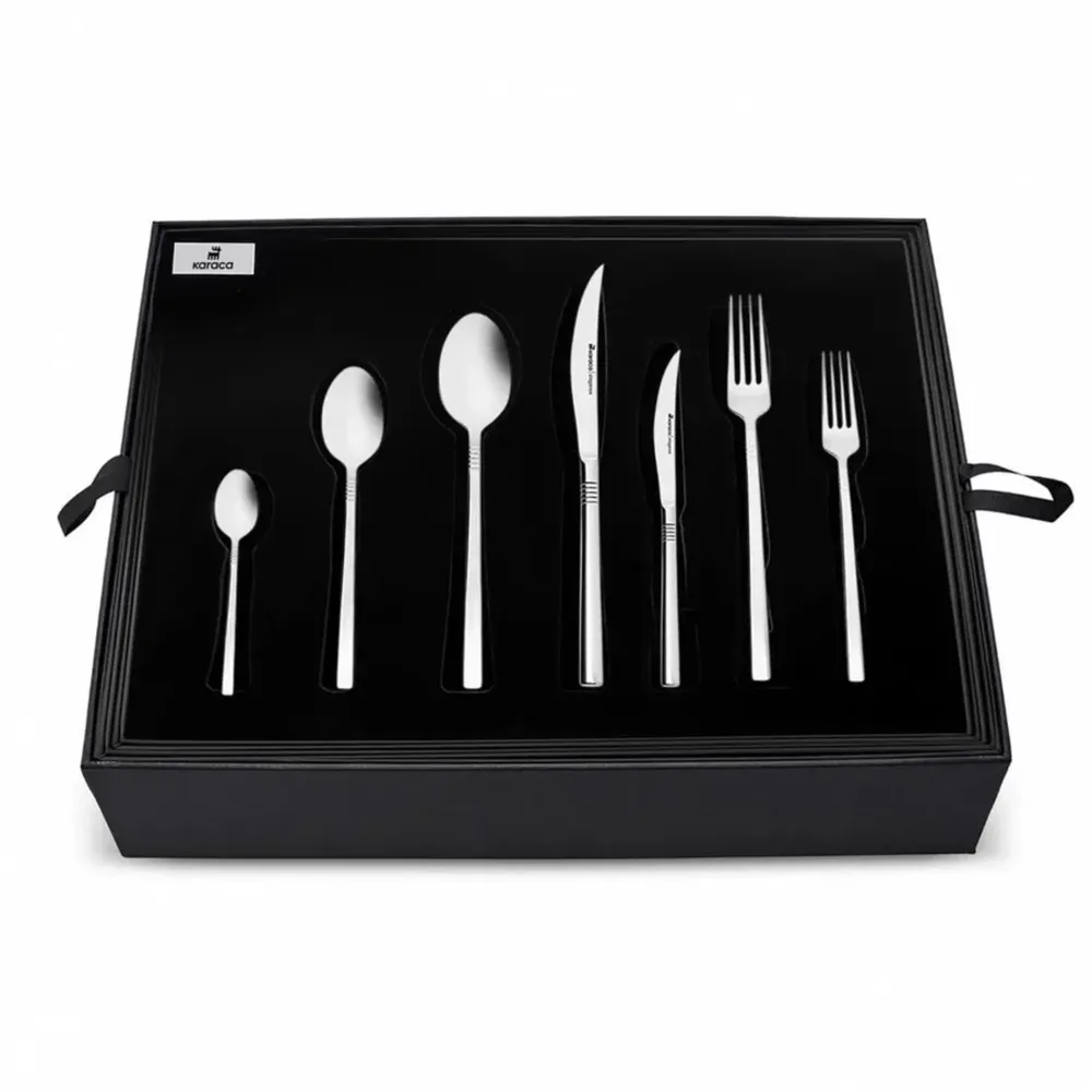 Karaca Nil Elegance 316+ Stalen Bestekset 84 Delig Voor 12 Personen - Afbeelding 6
