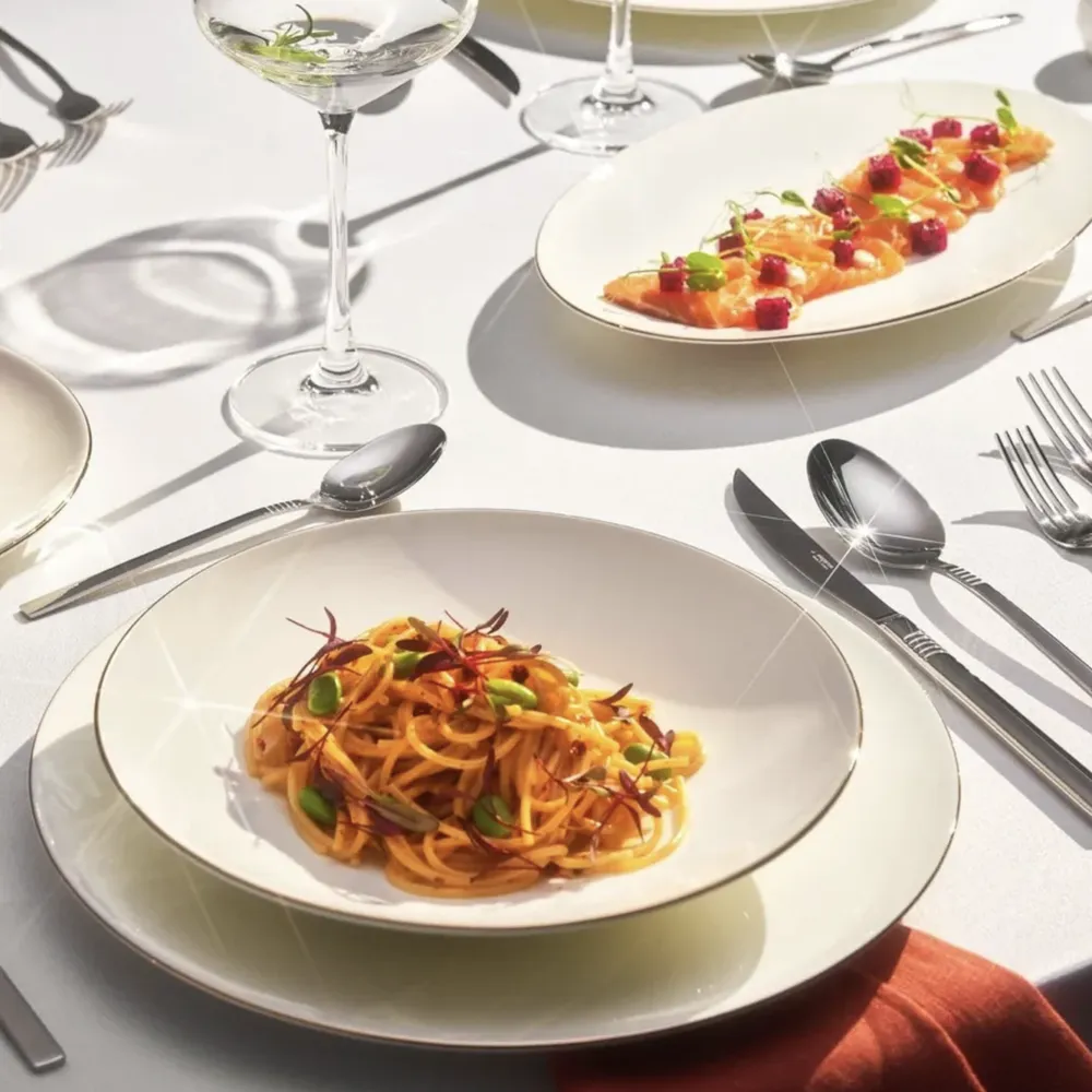 Karaca Nil Elegance 316+ Stalen Bestekset 84 Delig Voor 12 Personen - Afbeelding 1