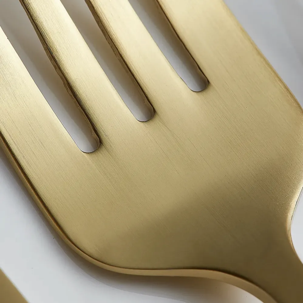 Karaca Orion Champagne Goud 30 Delige Bestekset Voor 6 Personen - Afbeelding 3