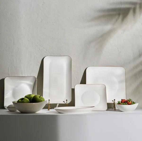 Karaca Streamline Elinor 30 Delige 6 Persoons Gouden Dinerset