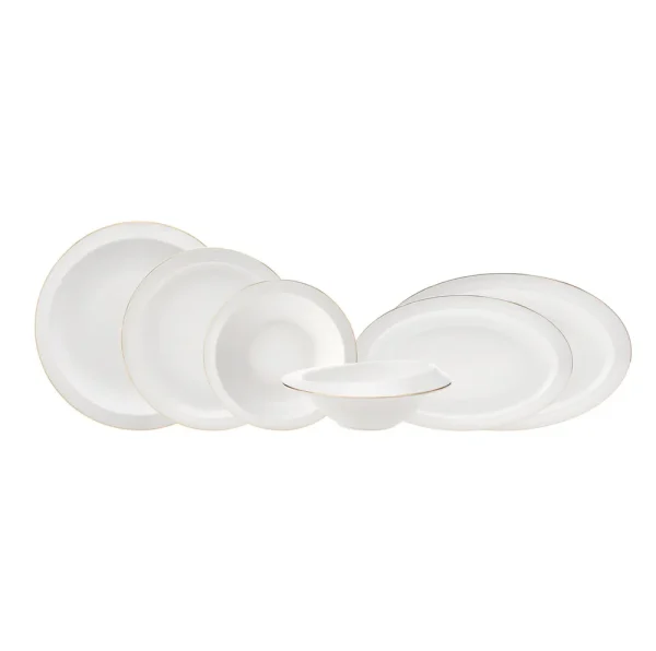 Karaca Streamline Horizon Porseleinen 27 Delige 6 Persoons Dinerset Goud