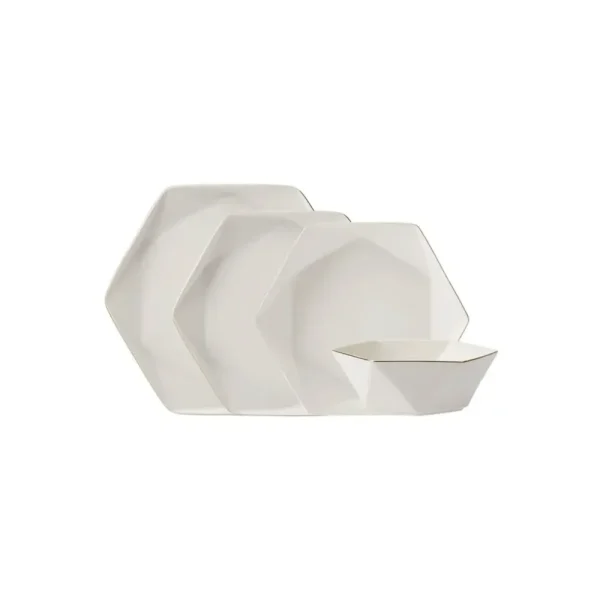 Karaca Streamline Esquina 24 Delig 6 Persoons Porseleinen Dinerset