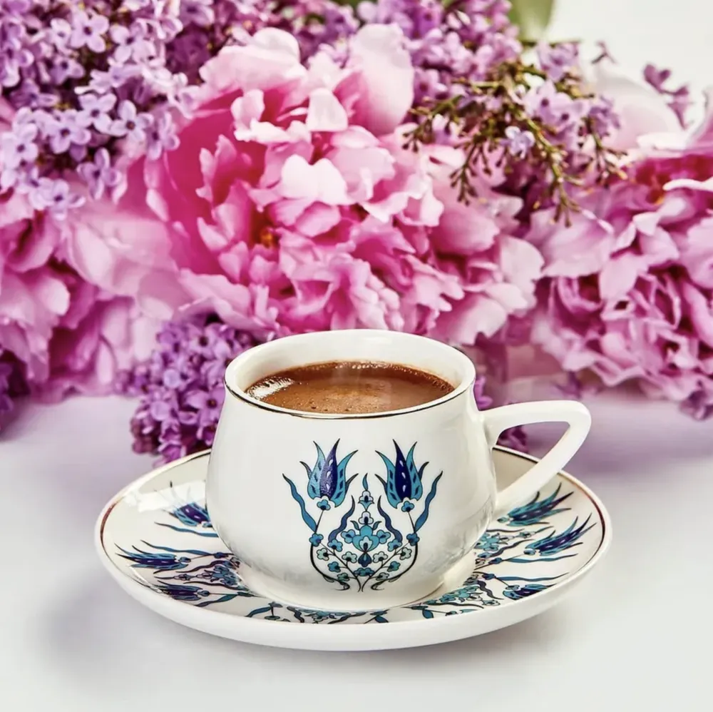 Karaca İznik New Form Koffiekopset voor 6 Personen 90 ml - Afbeelding 6