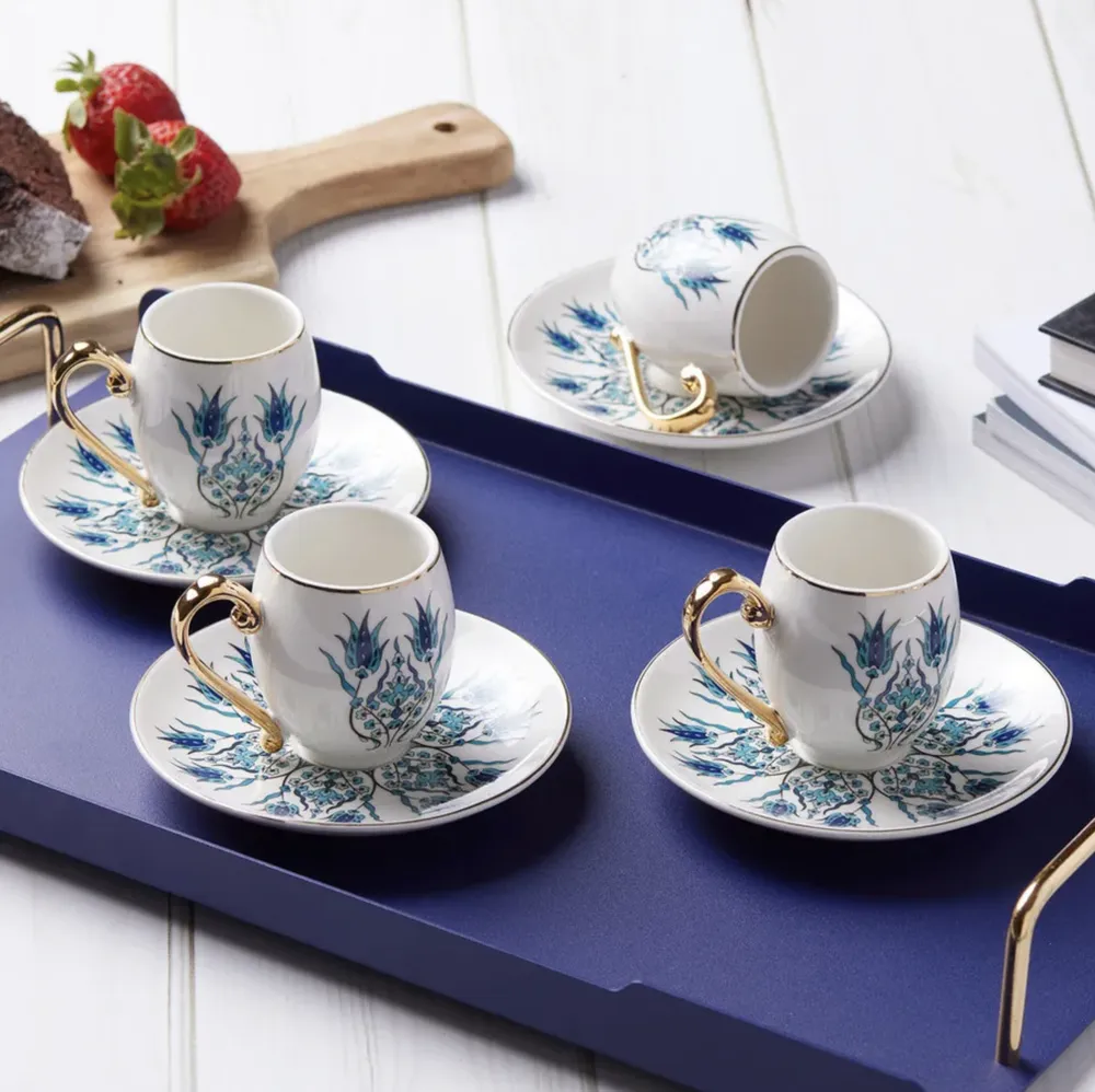 Karaca Iznik Koffiekopjes Set Voor 6 Personen - Afbeelding 1