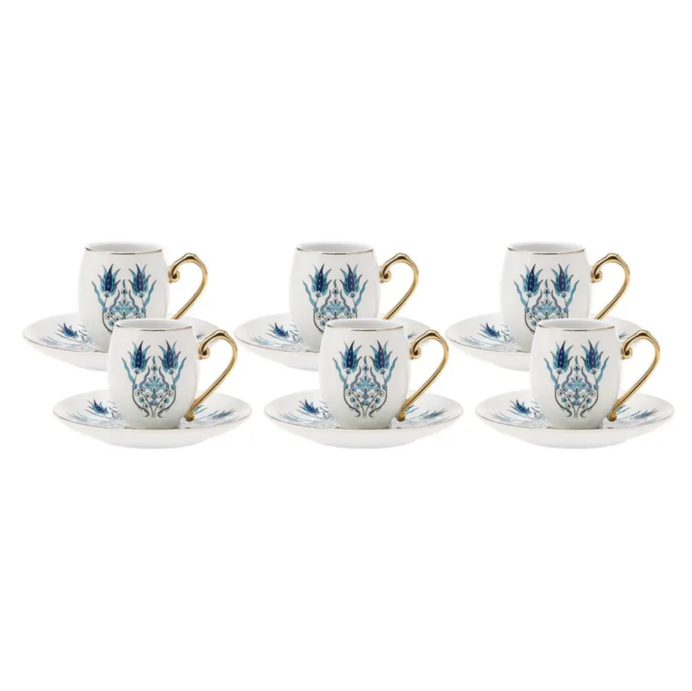 Karaca Iznik Koffiekopjes Set Voor 6 Personen