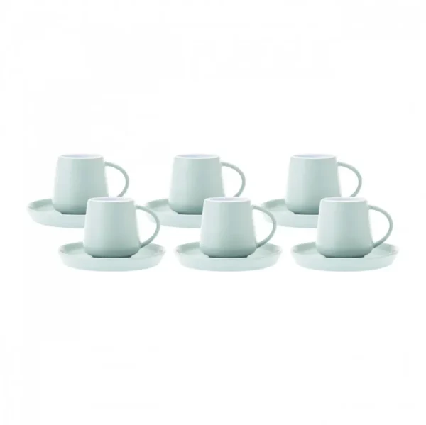 Karaca Datca 6 Persoons Koffiekopjes Set Blauw 90 ml