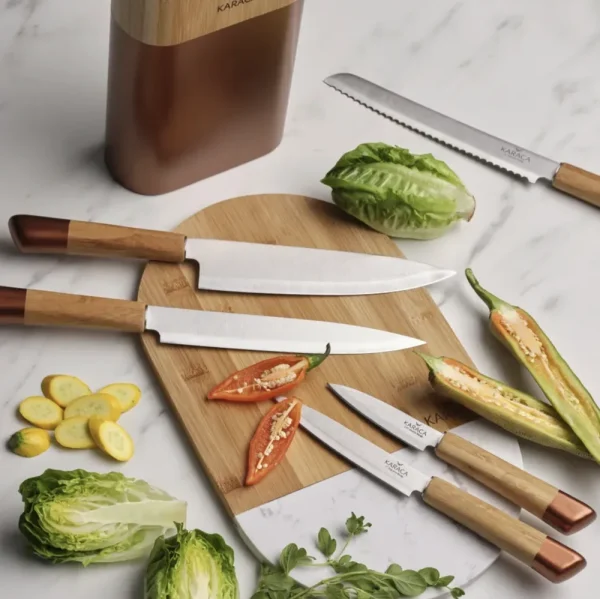 Karaca Maple Rosegold 6 Delige Messenset